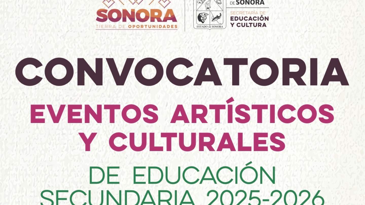 Convocatoria - Eventos Artísticos y Culturales de Educación Secundaria 2025-2026